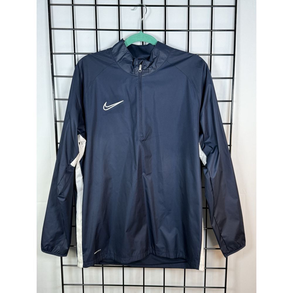 NWT Nike Shield Jacket Mens M Blue Windbreaker Pullover Athleisure Activewear